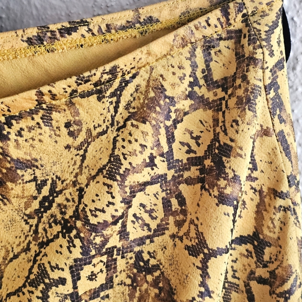 Anthropologie Current Air Python Print Satin Slip… - image 4